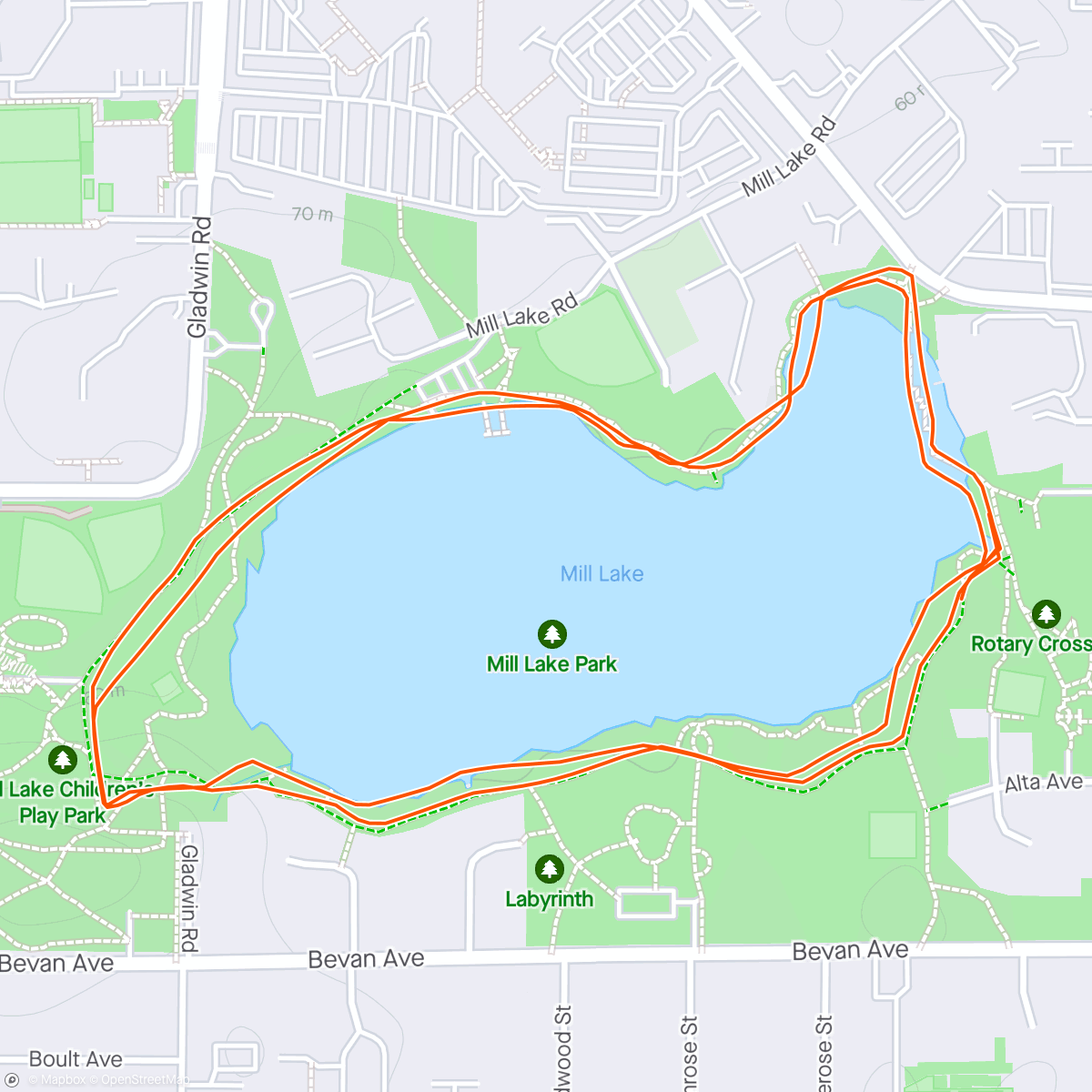 Kaart van de activiteit “Run for Abbotsford”