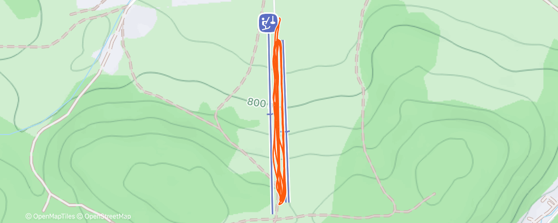 Map of the activity, Morning Backcountry Ski