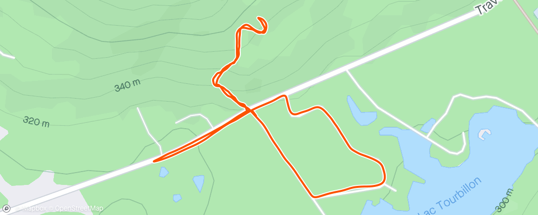 Map of the activity, Shake out run