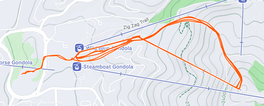 Карта физической активности (Steamboat night ski)