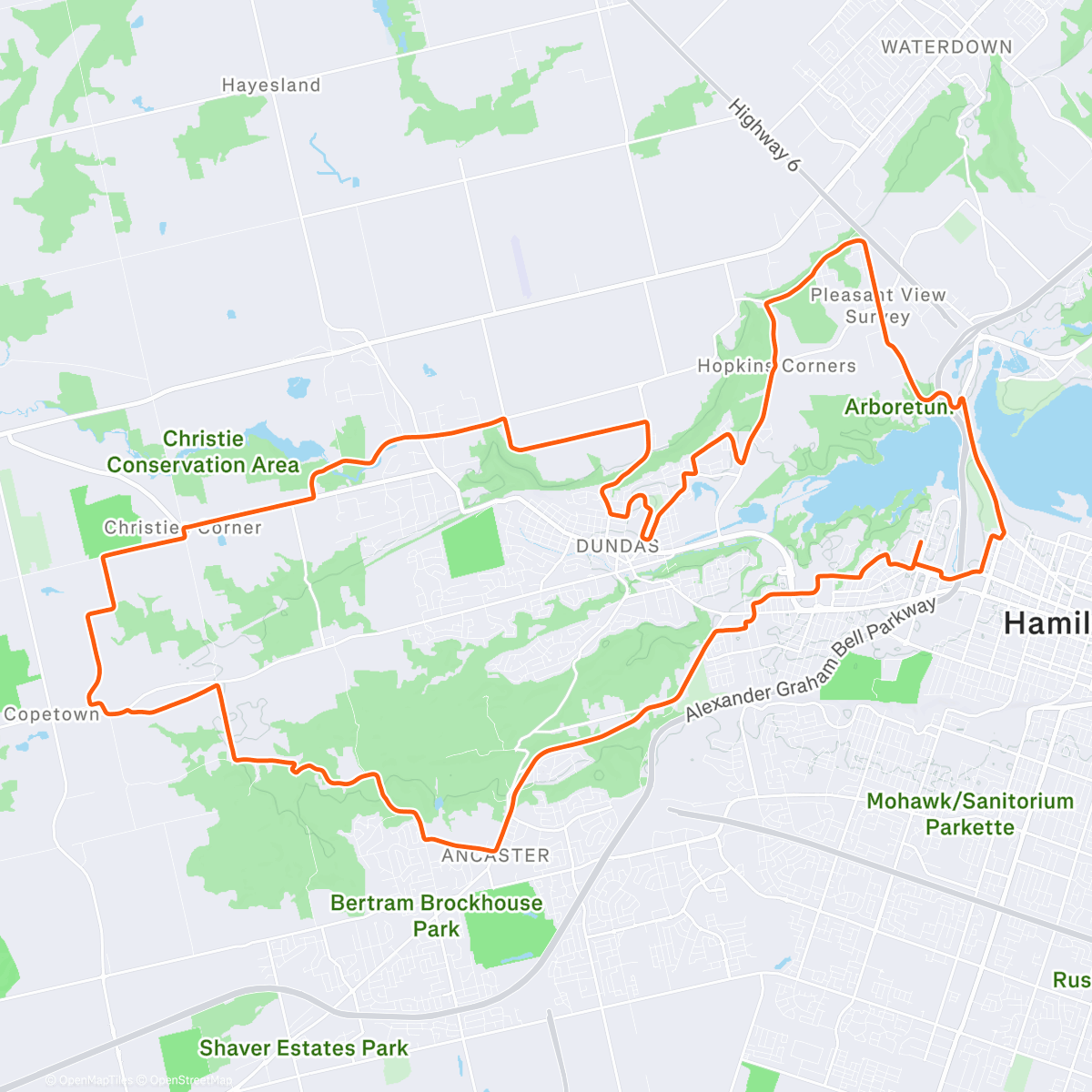 アクティビティ「The great outdoors」の地図