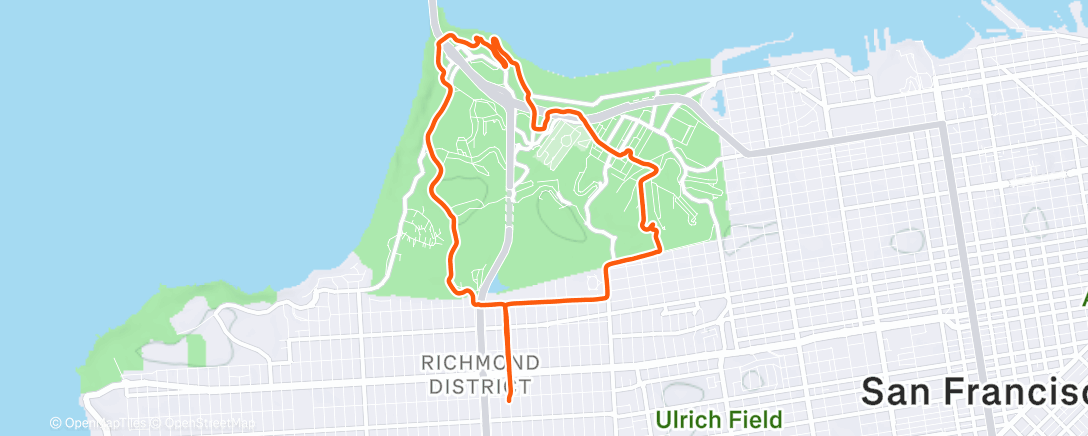 Map of the activity, Afternoon Ride