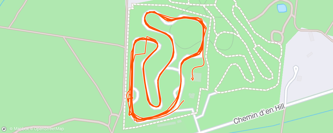 Map of the activity, Kart session 1
