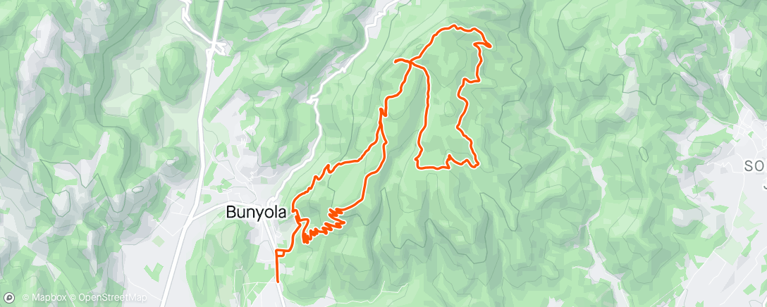Map of the activity, Bunyola mola ⛰️✨