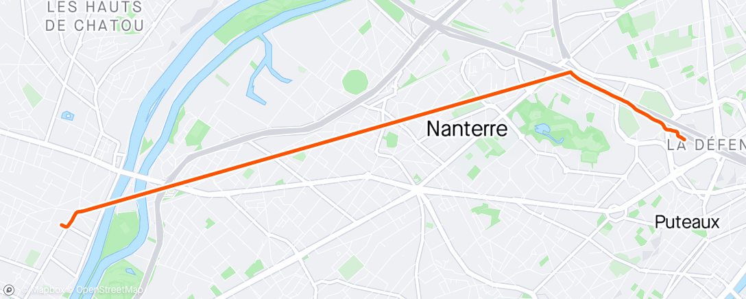 アクティビティ「Marche en soirée」の地図