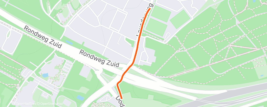 Map of the activity, Tandje terug