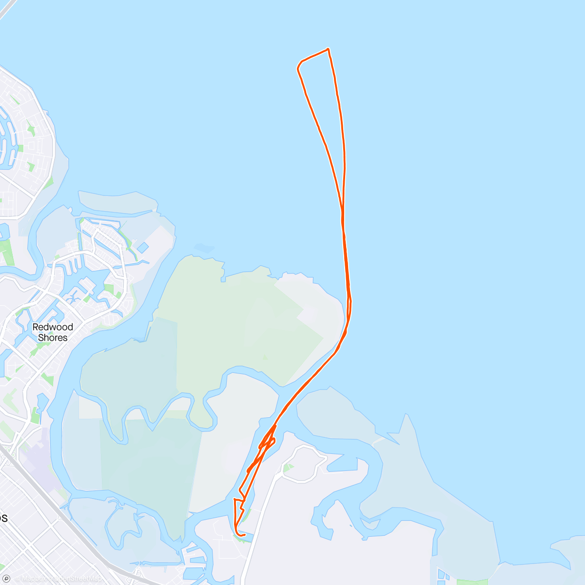 Map of the activity, Sailing on Drop Beer