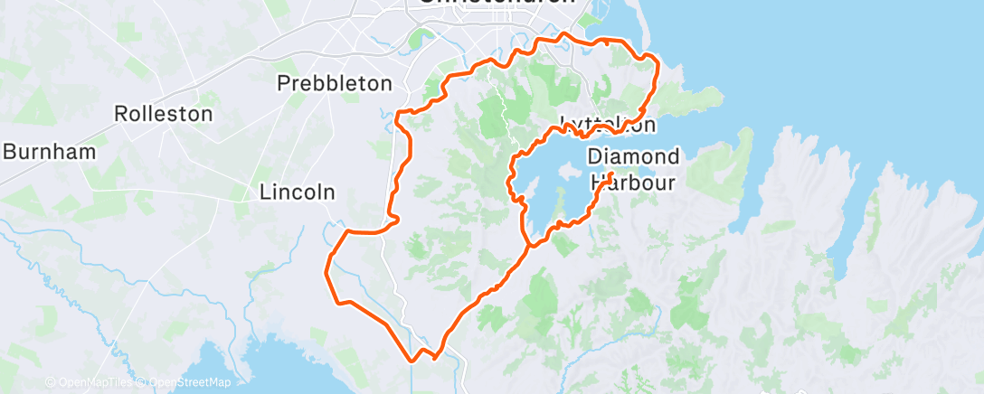 Mapa de la actividad, Cycling