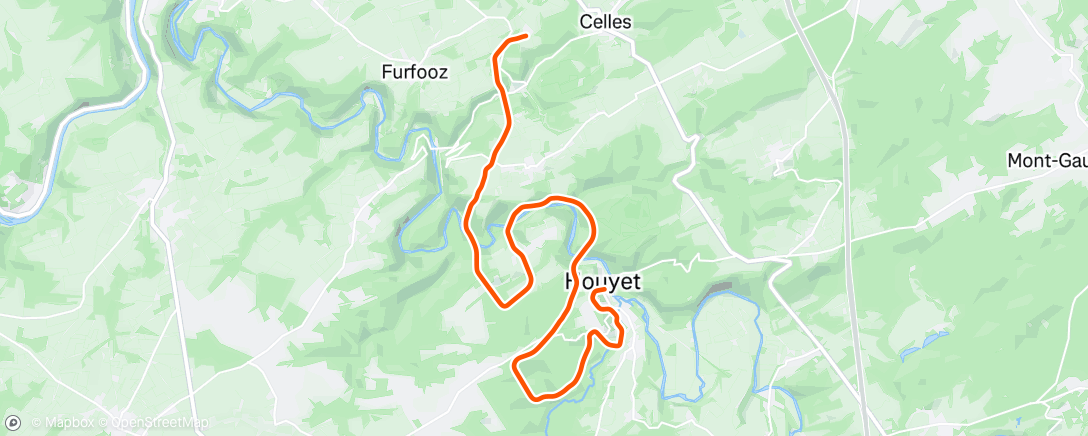 Mapa da atividade, MyWhoosh - Ardennes