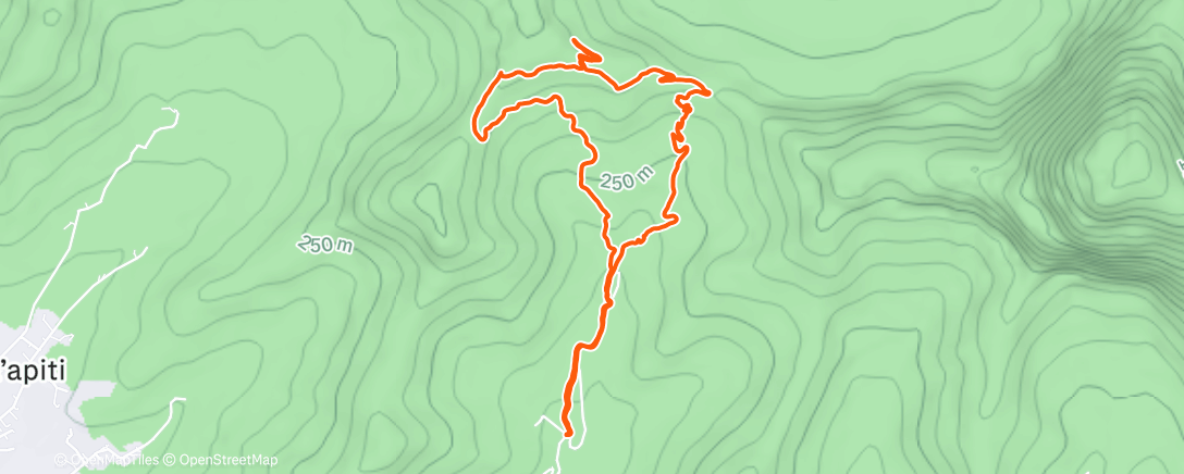 Map of the activity, Rando / trail dans la montagne tahitienne, quel défi de s’y aventurer 🧡