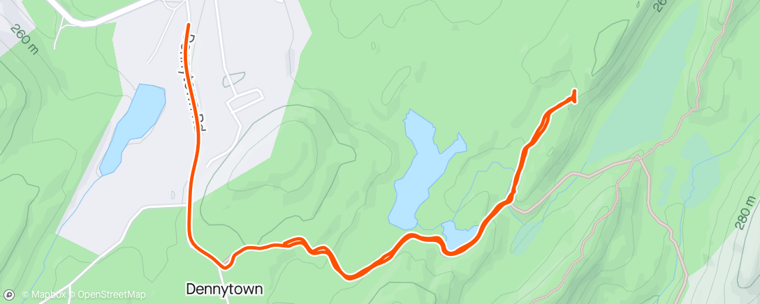 アクティビティ「Afternoon hike」の地図