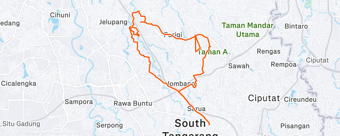 Map of the activity, XC