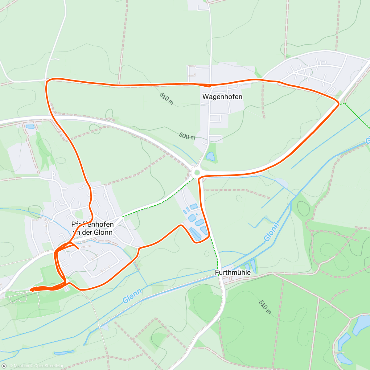 Map of the activity, Run Happy Frauen Power 💪🏻💚