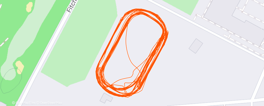 Map of the activity, Morning Run