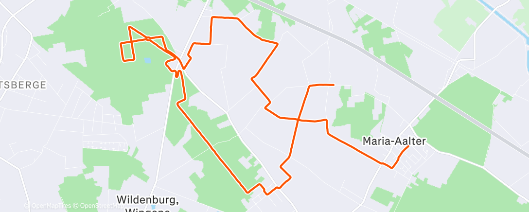 Mapa da atividade, Namiddagloop