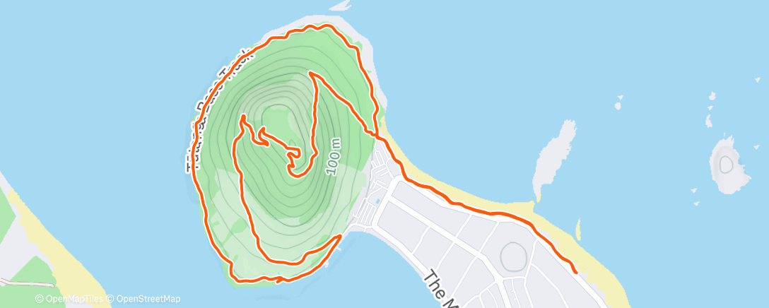 Map of the activity, Morning Run