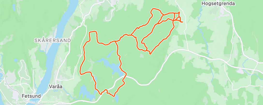 Map of the activity, Morning Ride
