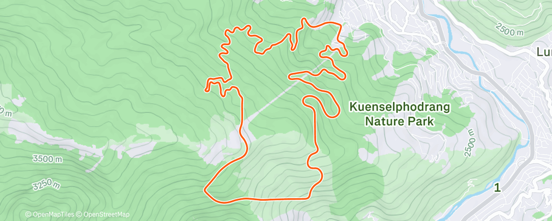 Карта физической активности (MyWhoosh Hill Climb League)