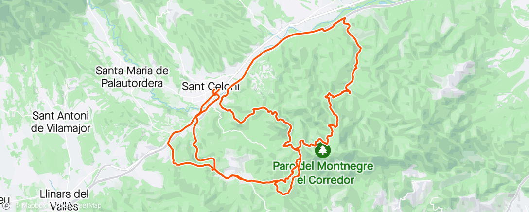 Map of the activity, Btt amb els Bikecalents per Vallgorguina..🚴🚴