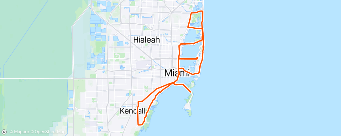 Map of the activity, Best Buddies Challenge Miami