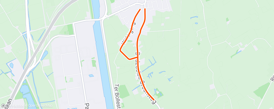 Map of the activity, Ride in Brugge on 20-5-2024