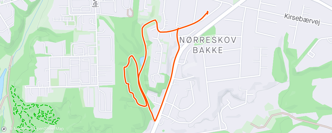 Map of the activity, Trail
1k@4:30 (290W)
250m@4:11 (311W)
250m Hill@3:27 (503W)