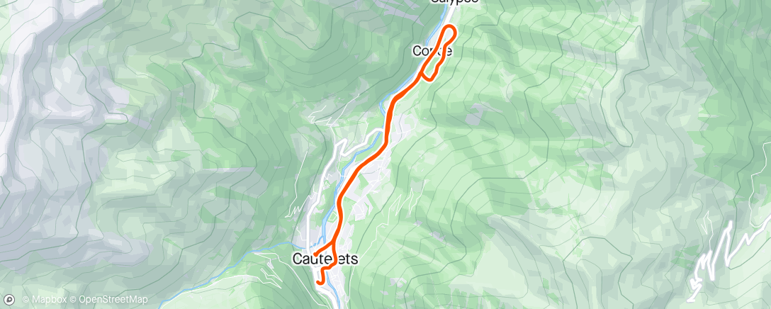 Map of the activity, trail le midi
