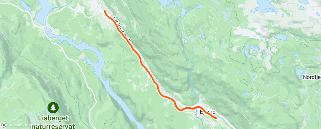 Map of the activity, Morning Run