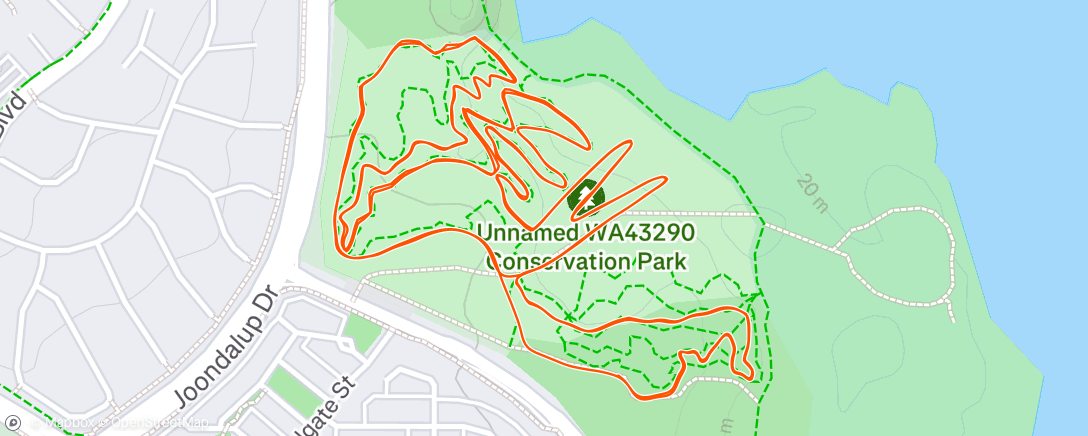 Map of the activity, Morning Mountain Bike Ride