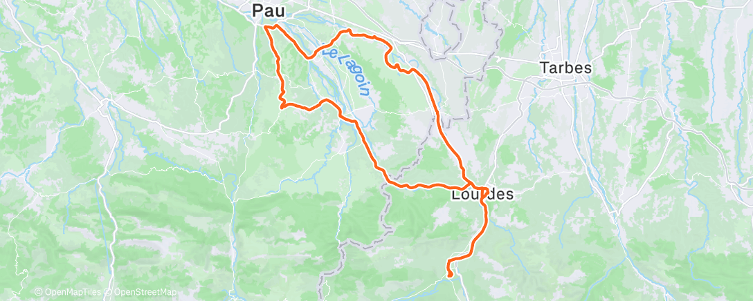 Map of the activity, Morning Ride