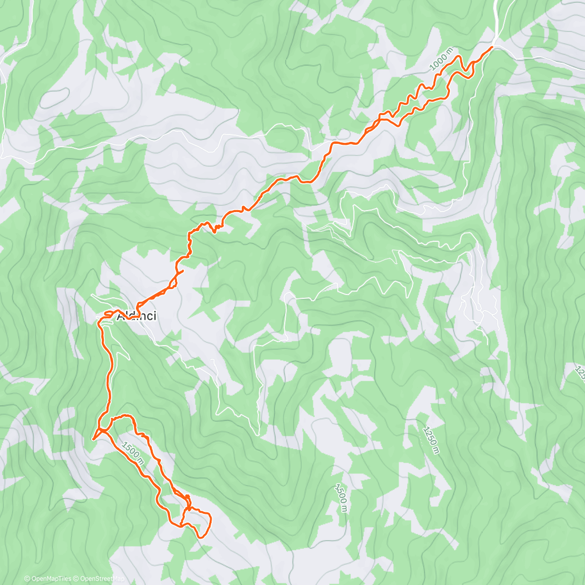 Map of the activity, Мумџица