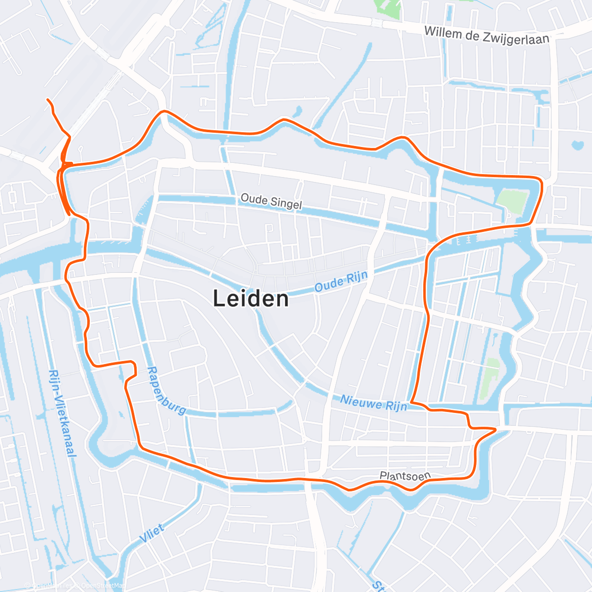 Map of the activity, Lunch Run