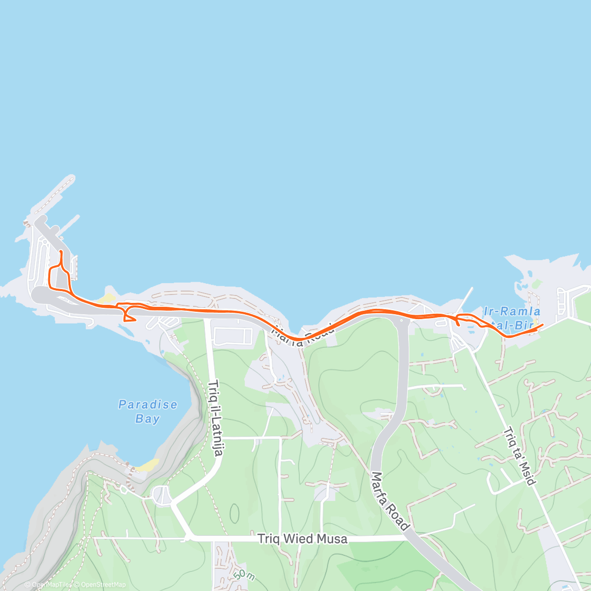 Map of the activity, Naar de haven ( en supermarkt die gesloten was😬 )