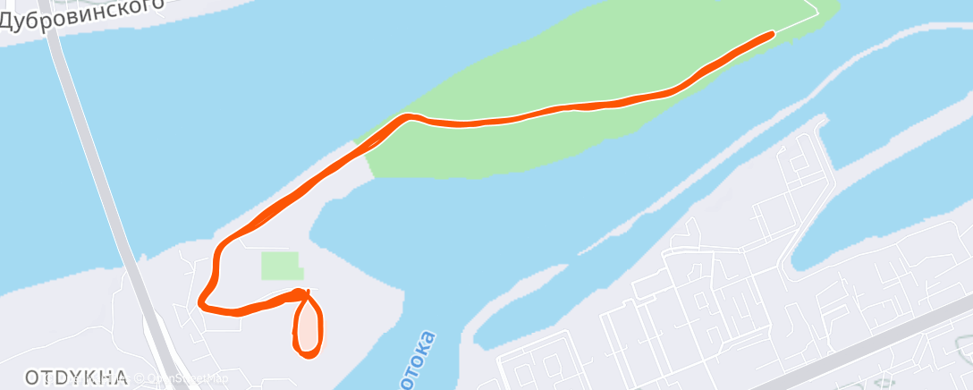 Map of the activity, Полуденный забег