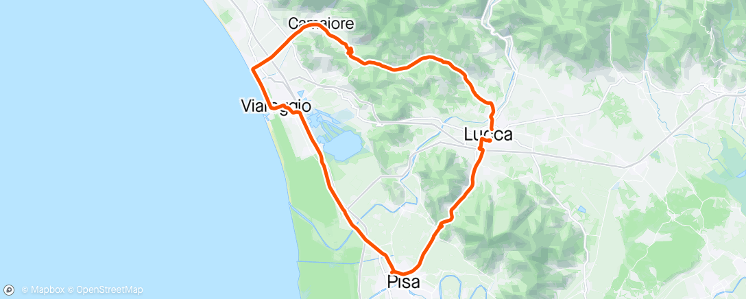 Map of the activity, Morning Ride🏖️
