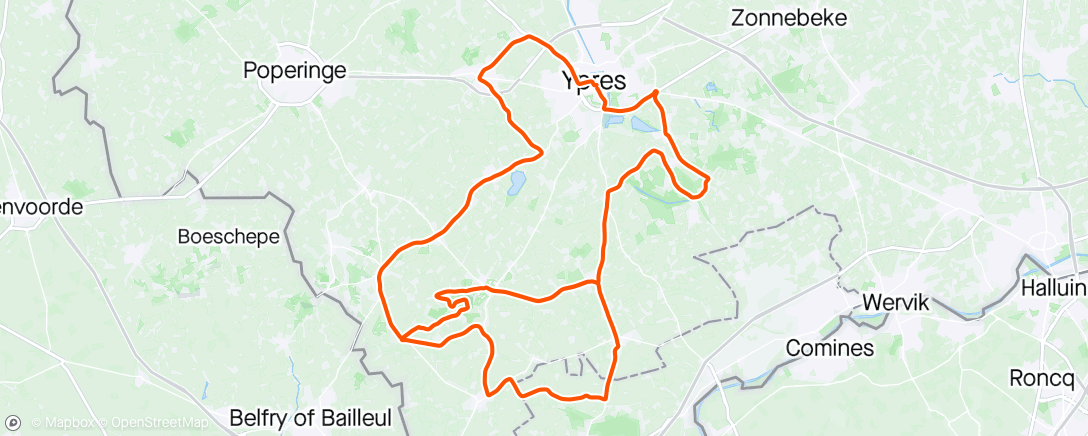 Map of the activity, Gent Wevelgem🇧🇪