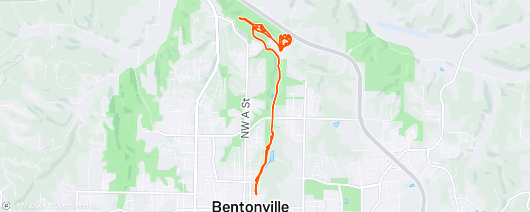 Map of the activity, Morning Ride