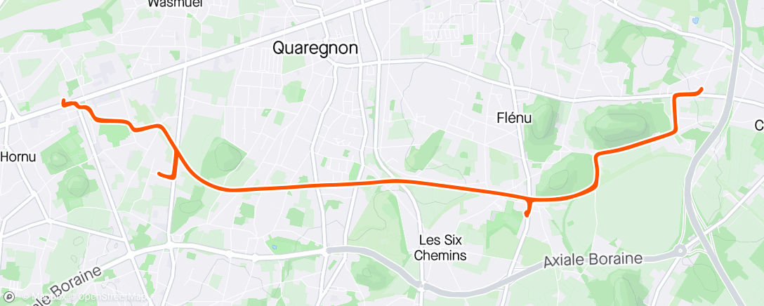 Map of the activity, Afternoon Ride