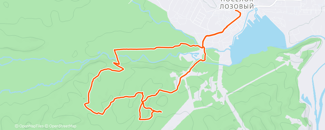 Map of the activity, Трейлраннинг (день)