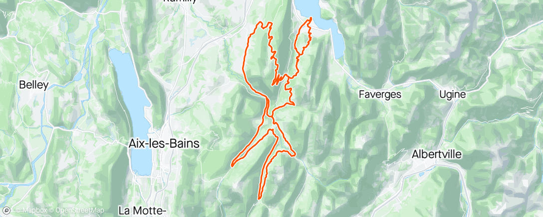 「Vélo Ironman xtreme Alpsman」活動的地圖
