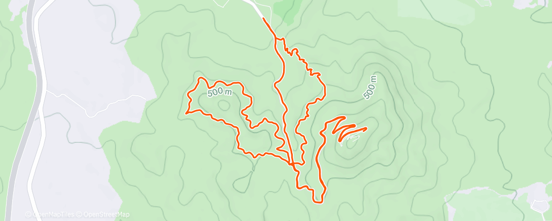 Map of the activity, Morning Trail Run