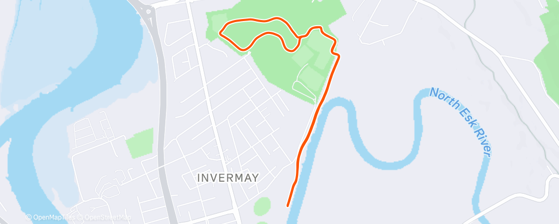 Map of the activity, Morning Run