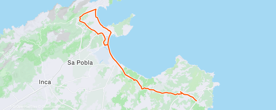 Карта физической активности (Morning Ride)