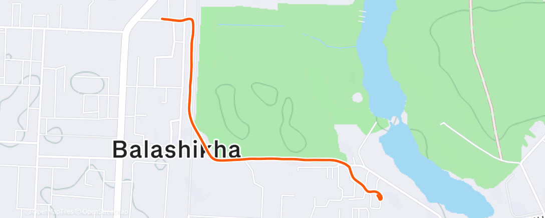 Карта физической активности (Вечерняя прогулка)