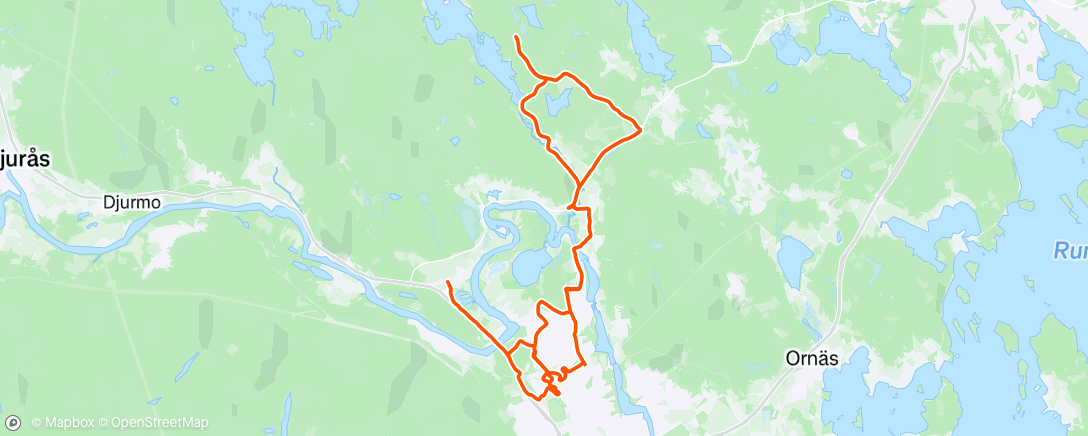 Map of the activity, Stakning