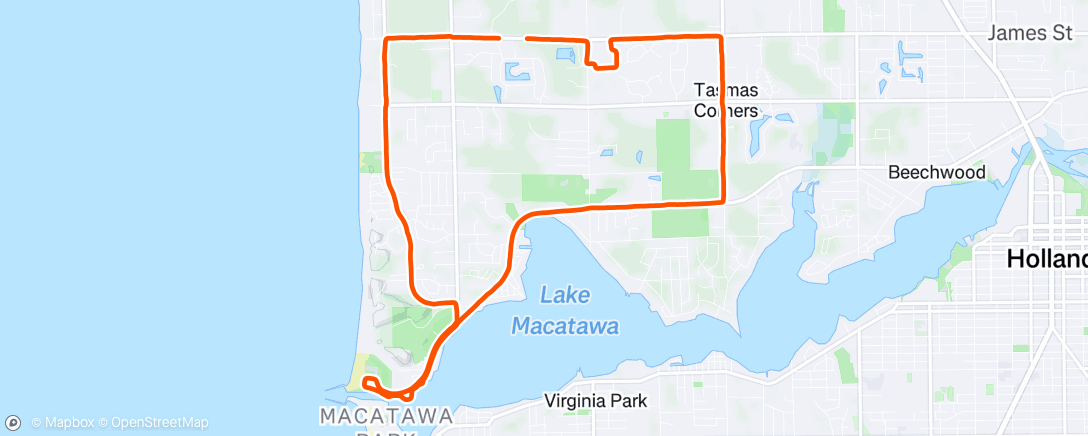Map of the activity, Morning Ride