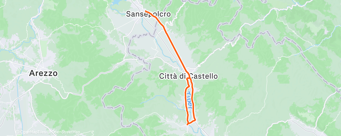 Map of the activity, Morning Ride