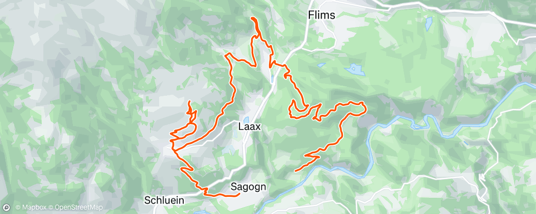 Map of the activity, Afternoon Mountain Bike Ride