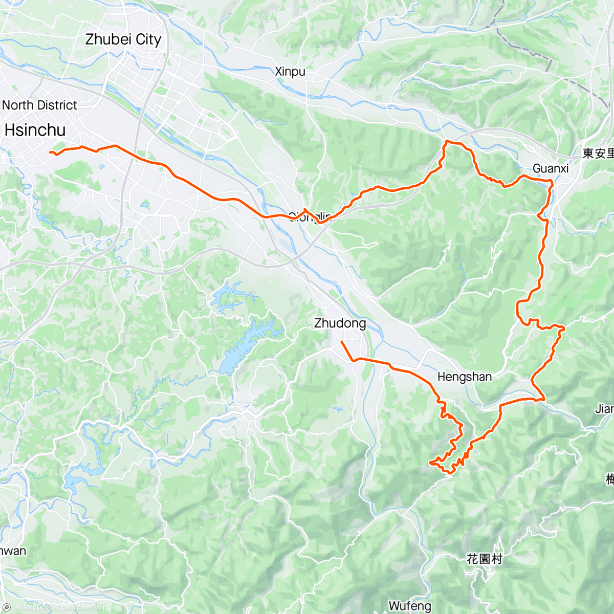 Map of the activity, 繞一圈上大山背
