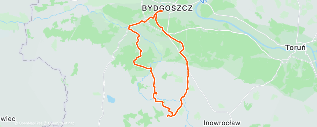 Map of the activity, Morning Gravel Ride